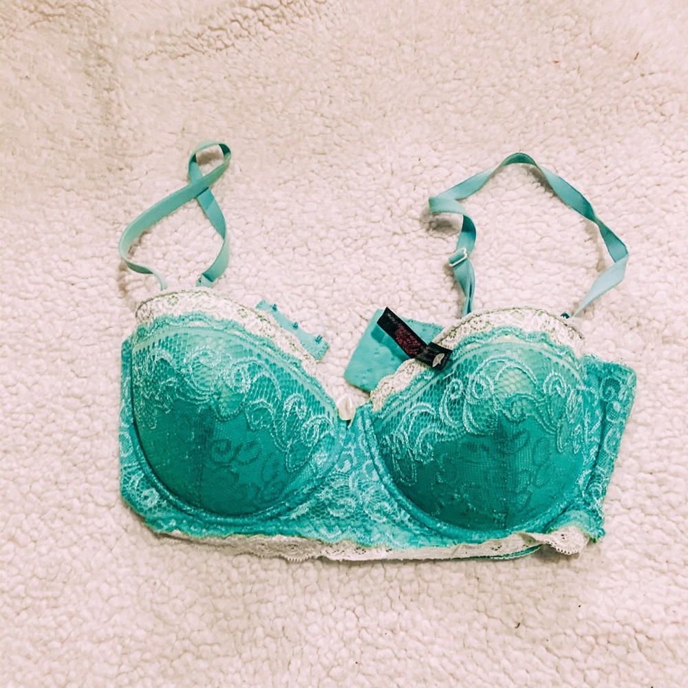 Blue Lace Bra